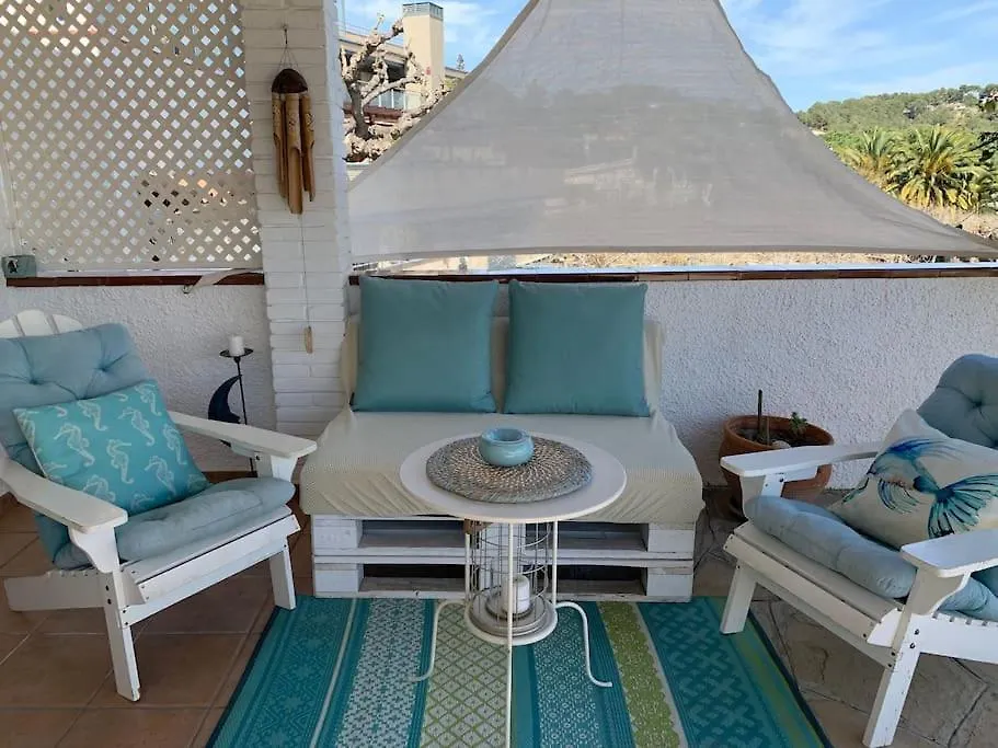 Terraza Con Encanto A Un Paso De La Playa Tarragona Spanien